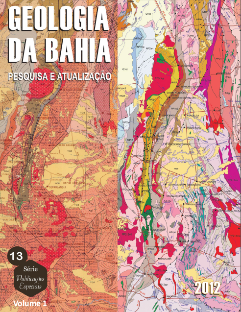 Capa de Livro: GEOLOGIA DA BAHIA: 50 ANOS DE CONTRIBUIÇÃO.