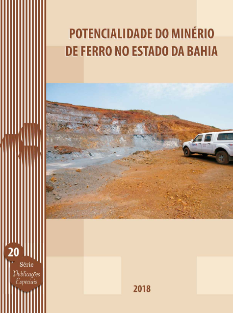 Capa de Livro: POTENCIALIDADE DO MINÉRIO DE FERRO NO ESTADO DA BAHIA