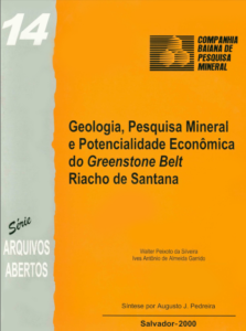 Capa de Livro: Geologia, Pesquisa Mineral e Potencialidade Econômica do Greenstone Belt Riacho de Santana