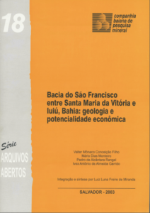 Capa de Livro: Bacia do São Francisco entre santa Maria da Vitória e Iuiú, Bahia: geologia e potencialidade econômica