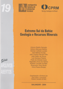Capa de Livro: Extremo Sul da Bahia: Geologia e Recursos Minerais
