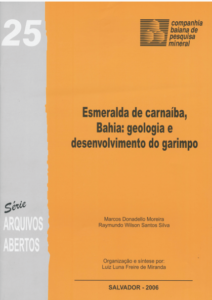 Capa de Livro: Esmeralda de carnaíba, Bahia: geologia e desenvolvimento do garimpo