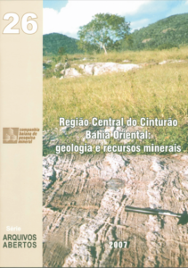 Capa de Livro: Região Central do Cinturão Bahia Oriental: geologia e recursos minerais