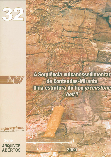 Capa de Livro: A Sequência vulcanossedimentar de Contendas-Mirante – Uma estrutura do tipo greenstone belt ?