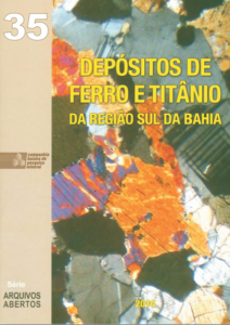 Capa de Livro: Depósitos de Ferro e Titânio da Região Sul da Bahia