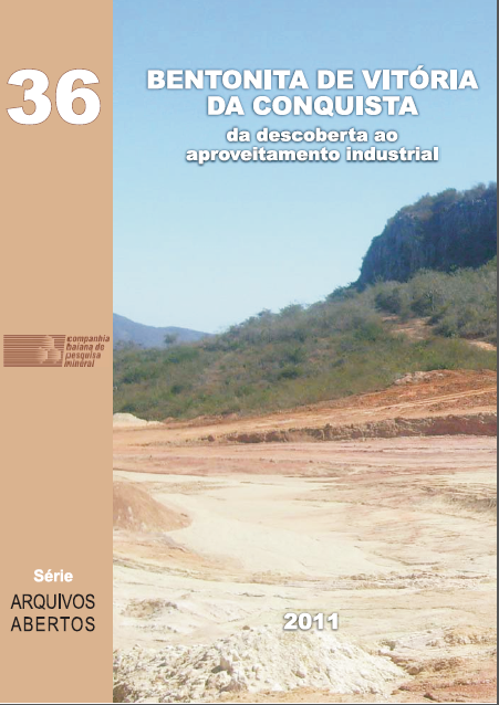Capa de Livro: Bentonita de Vitória da Conquista: Da descoberta ao aproveitamento industrial