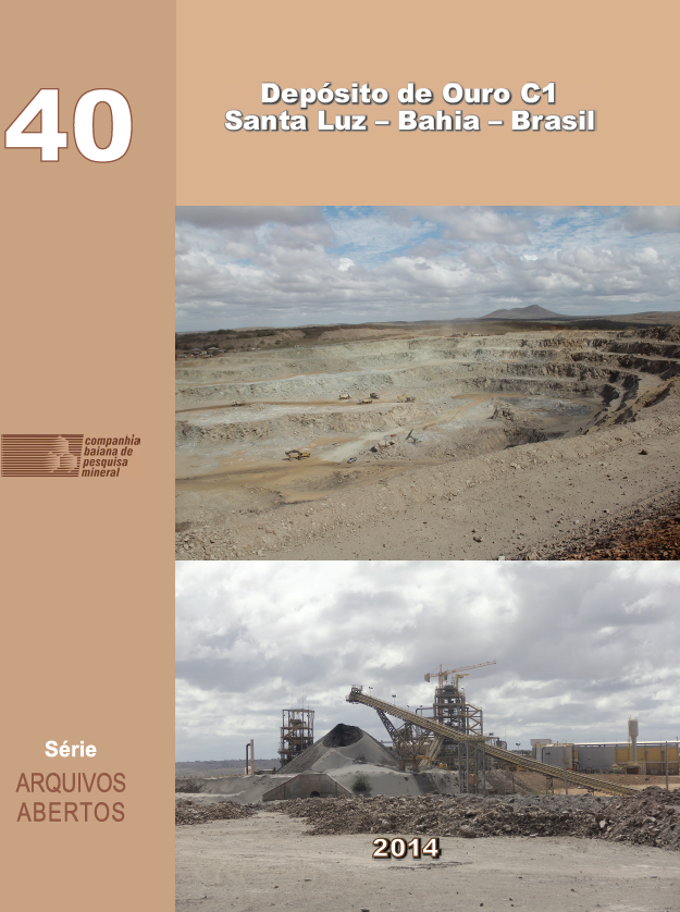 Capa de Livro: Depósito de Ouro C1 Santa Luz - Bahia - Brasil